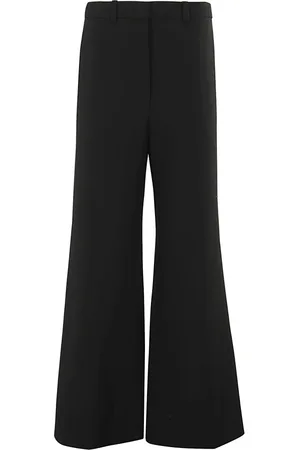 Low Classic Broeken, Dames, Zwart, S, Wol, Wijde Wollen Broek
