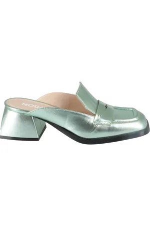NODALETO Schoenen, Dames, Groen, 36 1/2 EU, Stijlvolle Muiltjes voor Vrouwen