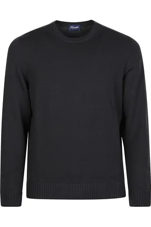 DRUMOHR Truien, Heren, Zwart, XL, Wol, Tubico Sweater