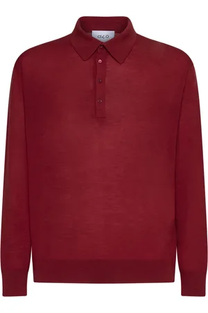 D4.0 Tops, Heren, Rood, S, Wol, Rode T-shirts en Polos