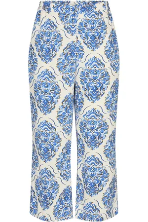 soyaconcept Broeken, Dames, Blauw, S, Straight Broeken
