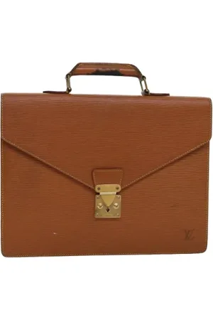 LOUIS VUITTON Pre-owned, Dames, Bruin, ONE Size, Leer, Pre-owned Leather briefcases