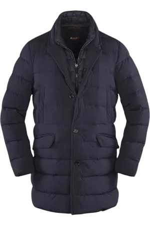 MOORER Jassen, Heren, Grijs, 3Xl, Acqua Enkelrijige Donsjas
