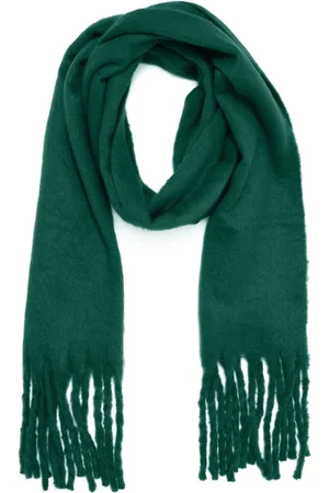 Kaffe Accessoires, Dames, Groen, ONE Size, Polyester, Zacht Geblokt Sjaal Aventurine Accessoire