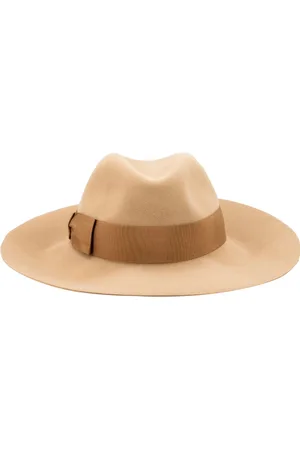 Borsalino Accessoires, Dames, Bruin, S, Vilt Fedora Hoed