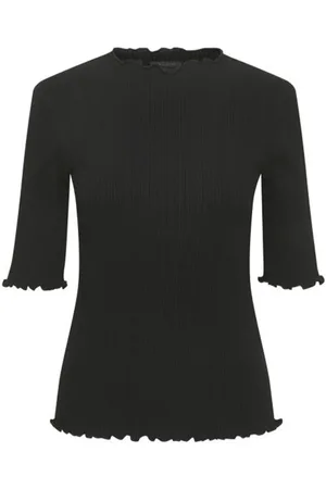 Karen by Simonsen Blouses & Shirts, Dames, Zwart, XS, Meteorite SS Tee