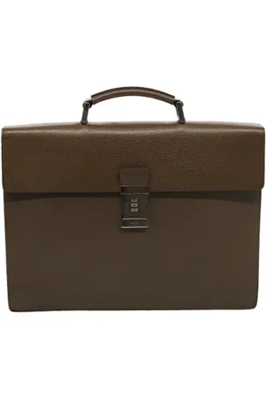 Prada Pre-owned, Dames, Bruin, ONE Size, Leer, Pre-owned Leather briefcases