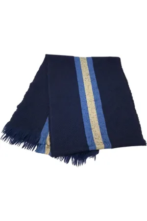 Gucci Pre-owned, unisex, Blauw, ONE Size, Pre-owned Wool scarves