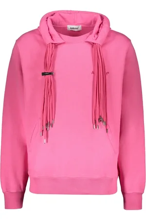 AMBUSH Sweatshirts & Hoodies, Heren, Roze, S, Katoen, Hoodie met geborduurd logo