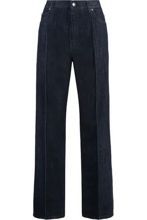 Dolce & Gabbana Jeans, Dames, Blauw, L, Katoen, Straight-Leg Jeans, 100% Katoen