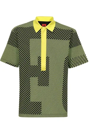 FERRARI Tops, Heren, Veelkleurig, 2Xl, Katoen, Gestreept katoenen poloshirt
