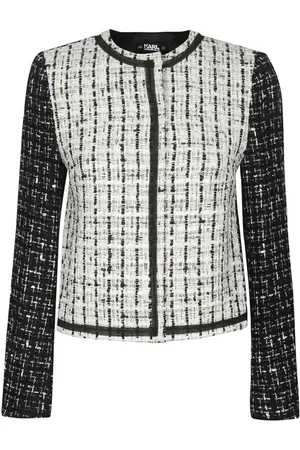 Karl Lagerfeld Jassen, Dames, Veelkleurig, 2Xs, Tweed, Tweed Jas