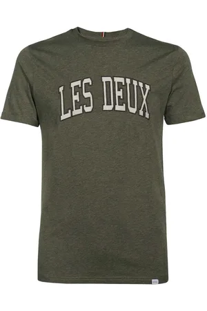 Les Deux Tops, Heren, Grijs, L, Katoen, Geribbelde katoenen T-shirt