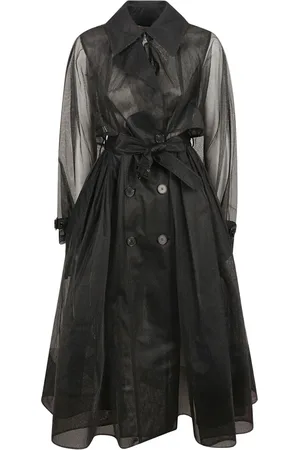 Alexander McQueen Kleedjes, Dames, Zwart, S, Stijlvolle Trenchcoat voor Mannen