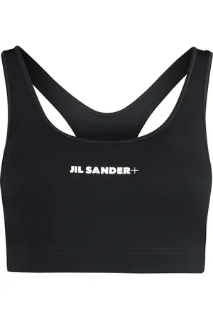 Jil Sander Sport, Dames, Zwart, M, Elastische Sport BH Top