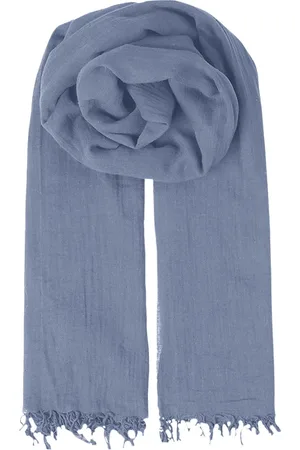 Beck Söndergaard Accessoires, Dames, Blauw, ONE Size, Katoen, Winter Scarves