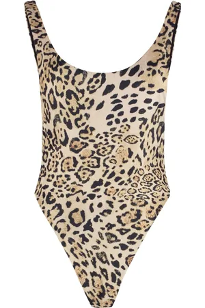 Reina Olga Badkleding, Dames, Veelkleurig, L, Funky badpak met open rug
