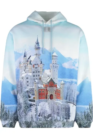 Vetements Sweatshirts & Hoodies, Heren, Veelkleurig, L, Katoen, Winter Printed Katoenen Hoodie