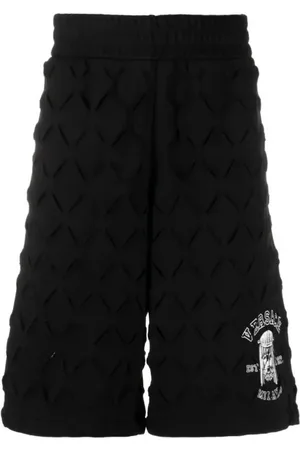 VERSACE Korte broeken, Heren, Zwart, S, Stijlvolle Mode Accessoire voor Mannen