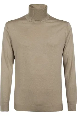 Dondup Truien, Heren, , L, Wol, Geribbelde wollen coltrui