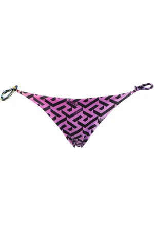 VERSACE Badkleding, Dames, Veelkleurig, S, Polyester, Bikini Hipster met Gradiëntprint
