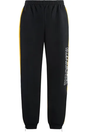 Vetements Broeken, Heren, Veelkleurig, L, Katoen, Contrasterende Logo Katoenen Track-Pants met Rits