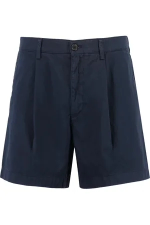 DEPARTMENT FIVE Korte broeken, Heren, Blauw, W31, Katoen, Katoenen Bermuda Shorts met Zakken