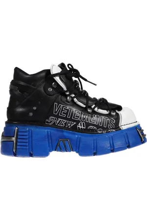 Vetements Schoenen, Dames, Zwart, 40 EU, Leer, Platform Sneakers
