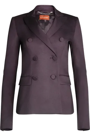Altuzarra Jassen, Dames, Paars, S, Leer, Elegante Indiana Jas