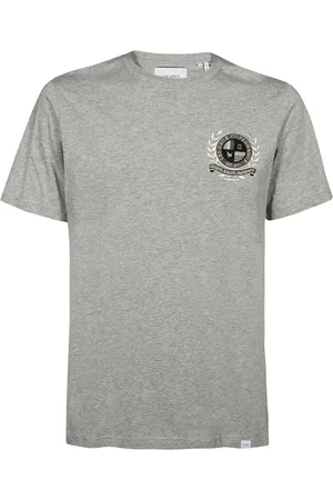 Les Deux Tops, Heren, Grijs, S, Katoen, Geribbelde katoenen T-shirt