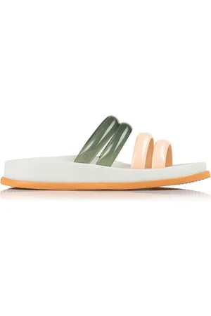 Melissa Schoenen, Dames, Veelkleurig, 39 EU, Soft Wave Sandalen Groen/Beige