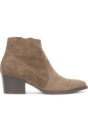 Kazar Schoenen, Dames, , 40 EU, Suède, Wijde laarzen met hoge hakken gemaakt van suède