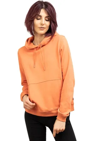 Herschel Sweatshirts & Hoodies, Dames, Oranje, S, Katoen, Klassieke Logo Hoodie