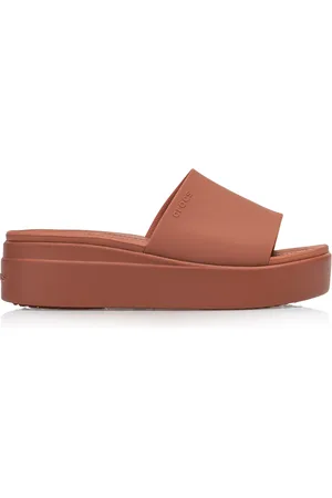 Crocs Schoenen, Dames, Bruin, 42 EU, Dames Brooklyn Slide Sandalen