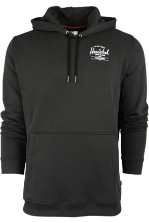 Herschel Sweatshirts & Hoodies, Heren, Zwart, S, Katoen, Klassieke Logo Hoodie