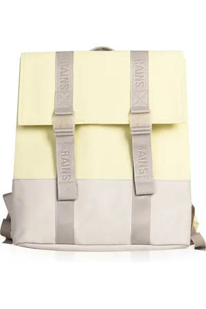 Rains Tassen, unisex, Geel, ONE Size, Polyester, Waterdichte Rugzak met Laptopvak