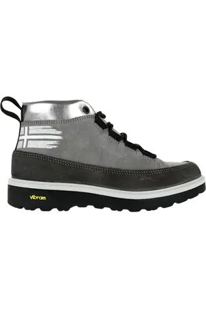 Napapijri Schoenen, Dames, Grijs, 38 EU, Suède, Grijze Suède Winter Veterschoenen