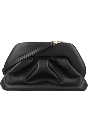 THEMOIRÈ Tassen, Dames, Zwart, ONE Size, Polyester, Zwarte Tia Clutch Handtas