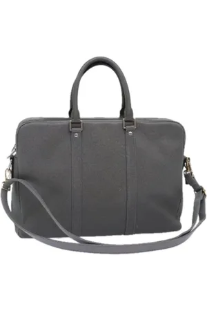 LOUIS VUITTON Pre-owned, Dames, Grijs, ONE Size, Leer, Pre-owned Leather briefcases