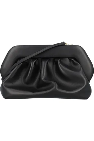 THEMOIRÈ Tassen, Dames, Zwart, ONE Size, Polyester, Zwarte Bios Clutch Handtas