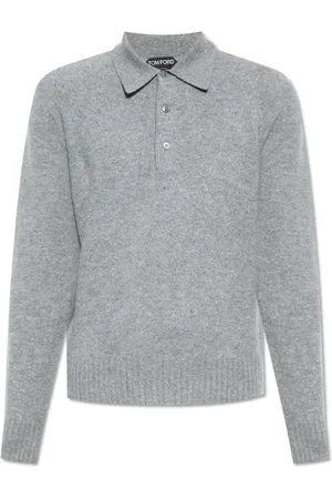 Tom Ford Truien, Heren, Grijs, L, Polo Sweater