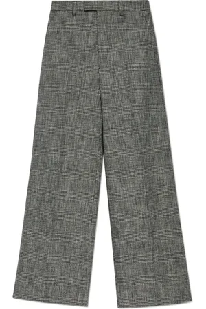Vetements Broeken, Dames, Zwart, L, Katoen, Gestreepte broek