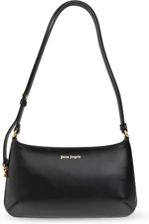 Palm Angels Tassen, Dames, Zwart, ONE Size, Leer, Schoudertas ‘Giorgina’
