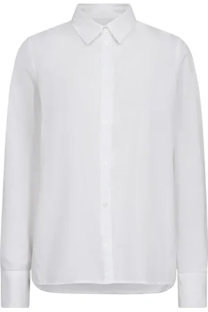 Mos Mosh Blouses & Shirts, Dames, Wit, S, Katoen, Klassieke Oxford Shirt Wit