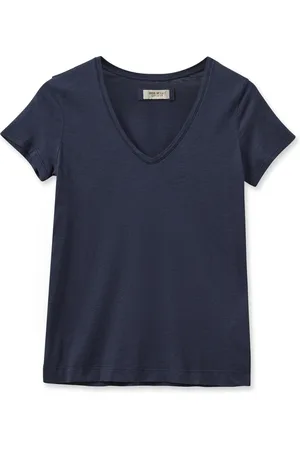 Mos Mosh Tops, Dames, Blauw, M, Katoen, T-Shirts