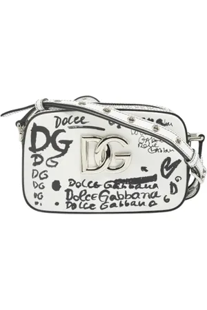 Dolce & Gabbana Pre-owned, Dames, Wit, ONE Size, Pre-owned Leather crossbody-bags