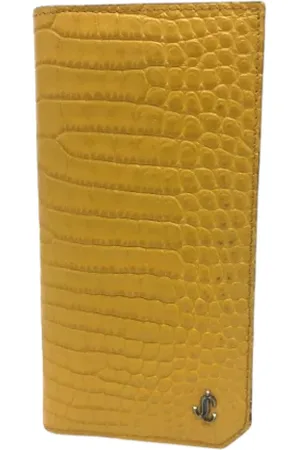 Jimmy Choo Pre-owned, Dames, Geel, ONE Size, Tweedehands leren portemonnees