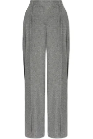 The Mannei Broeken, Dames, Grijs, S, Wol, Broek Perth