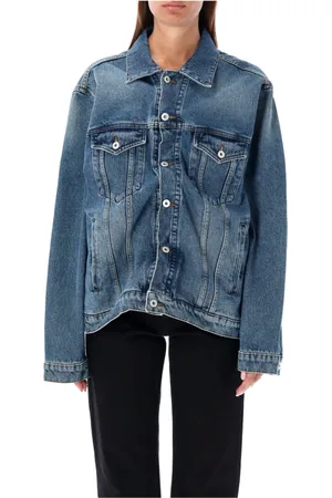 Y / PROJECT Jassen, Dames, Blauw, M, Denim, Vintage Wire Denim Jacket