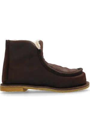 J.W.Anderson Schoenen, Dames, Bruin, 40 EU, Leer, Enkelhoge Sneeuwlaarzen